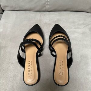 Brand new in box, never worn Journee Collection Olivea Braided Slides.